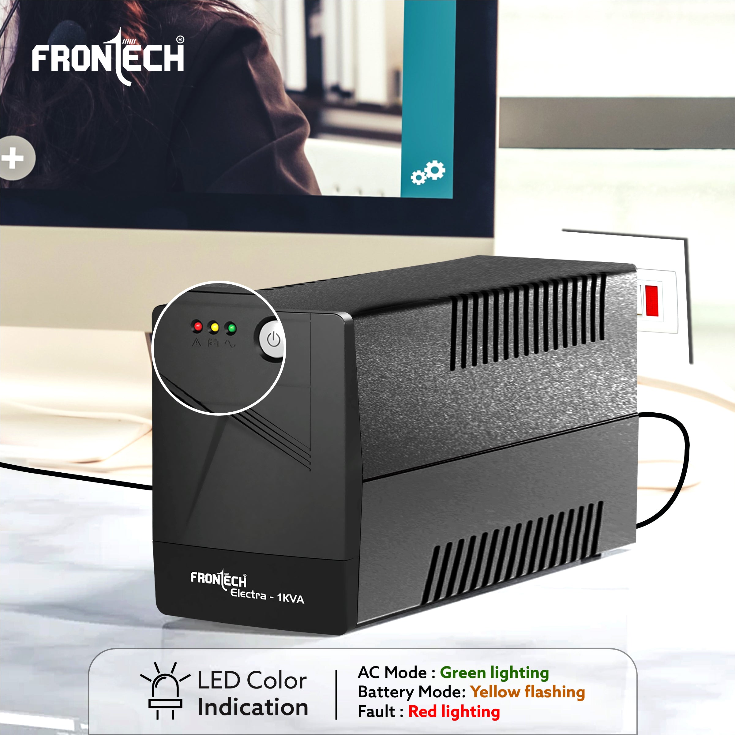 Frontech UPS Electra Plus 1000VA/600W (2566) Frontech UPS Electra Plus 1000VA/600W (2566)